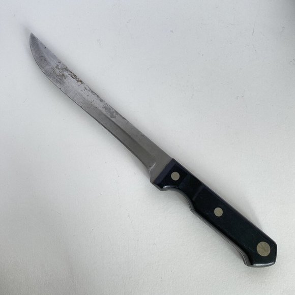 Farberware 8" Forged Stainless Steel Triple Riveted Black Handle Chef Knife - Picture 1 of 6
